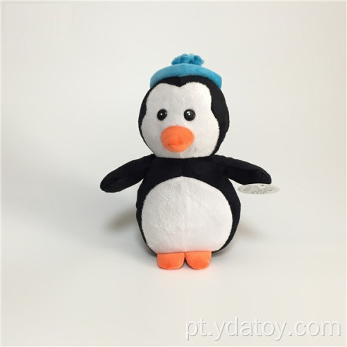 Brinquedo de pelúcia de pinguim nerd pequeno